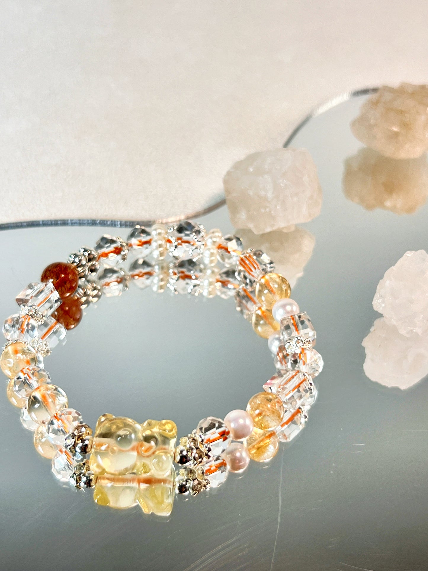 Sunshine Bear Citrine Bracelet WEALTH • HEALTH•ENHANCE CONFIDENCE